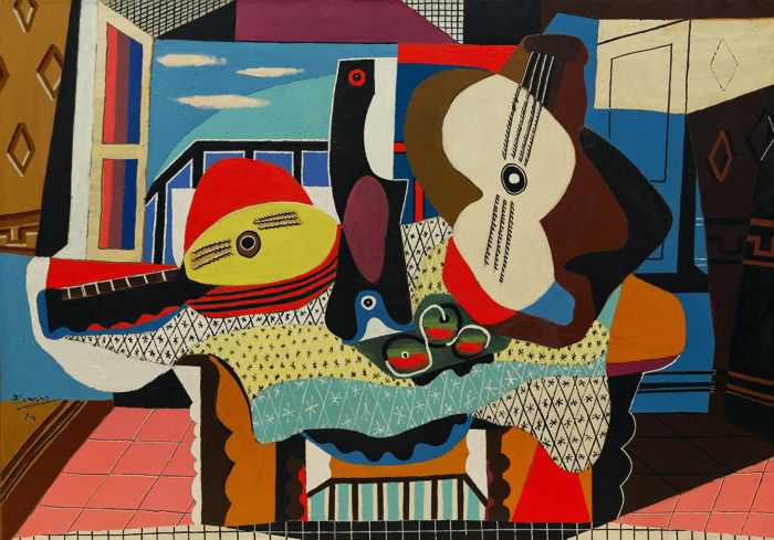 Pablo Picasso - Still Life with Mandolin and Guitar 1924
