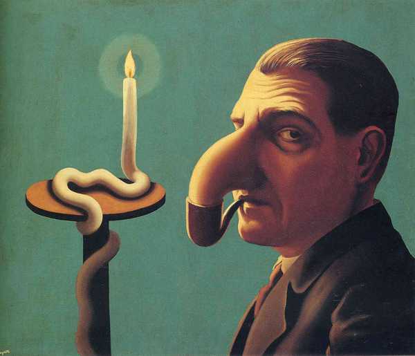 RENÉ MAGRITTE (1898-1967) The Philosopher's Lamp, 1936 (Oil on Canvas)
