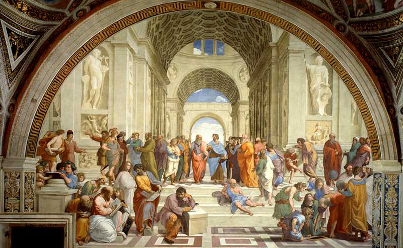RAPHAEL (1483-1520) 'The School of Athens', 1509-11 (fresco)