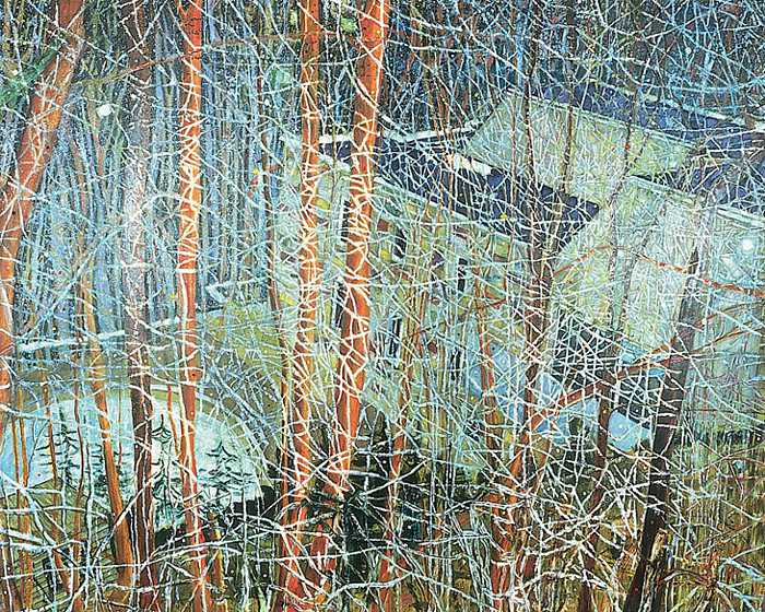 PETER DOIG (1959-) 'The Architects Home In The Ravine', 1991 (oil on canvas)