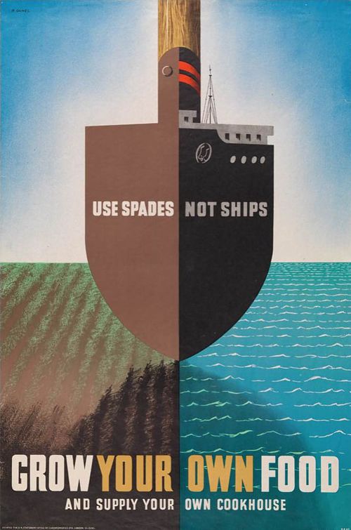 'Use Spades Not Ships', 1942 (Poster)