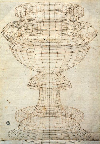 PAULO UCCELLO (1396-1475) 'Perspective Drawing of a Chalice'
