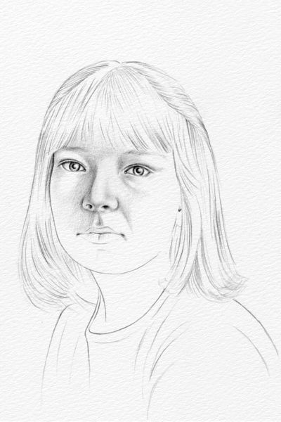 Pencil Portrait Step 2c - The Tone of the Mouth