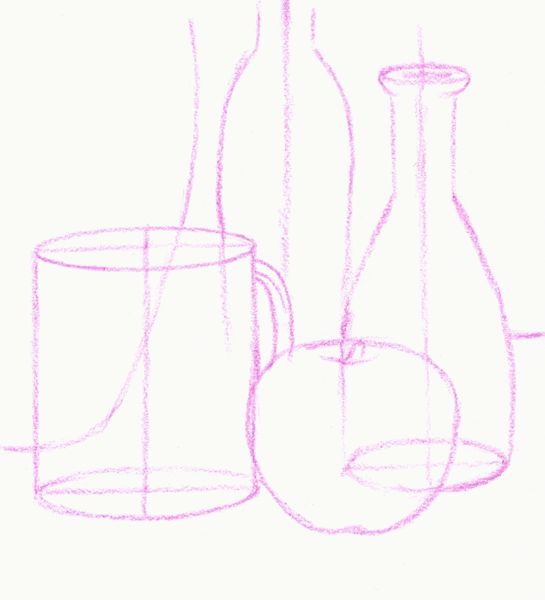 Step 1: Drawing the Still Life