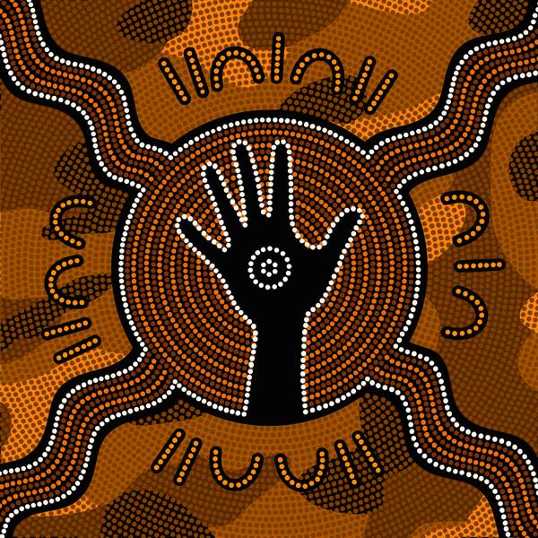 Aboriginal Art Lesson 1 - Hand Stencil Designs 