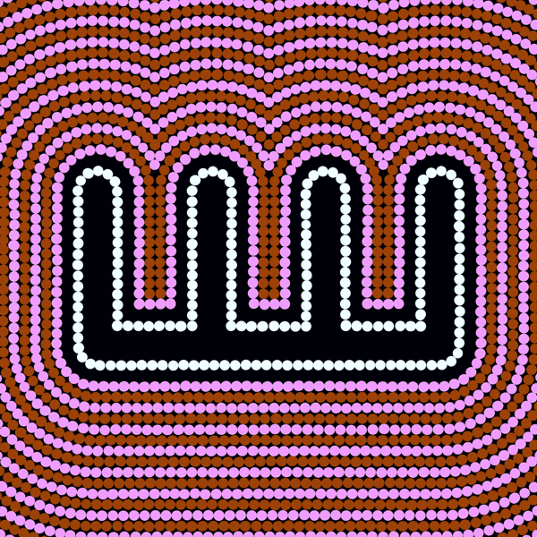 Aboriginal Art Symbols - Possum Track
