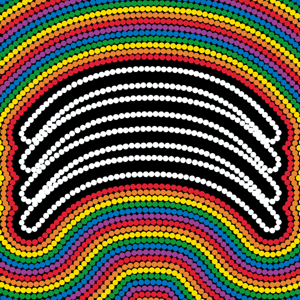 Aboriginal Art Symbols - Rainbow / Cloud