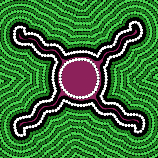 Aboriginal Art Symbols - Bush Yam