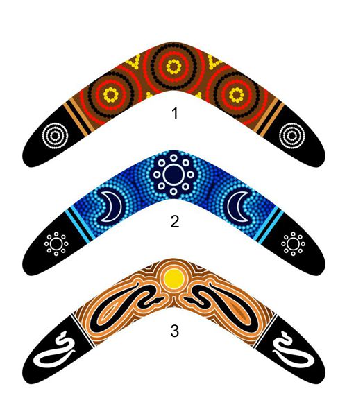 Aboriginal Art Lesson 2 - Boomerang Designs