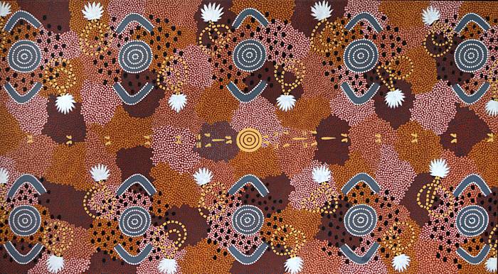 CLIFFORD POSSUM TJAPALTJARRI (1932-2002) 'Mount Wedge' 1985 (synthetic polymer paint on linen) 