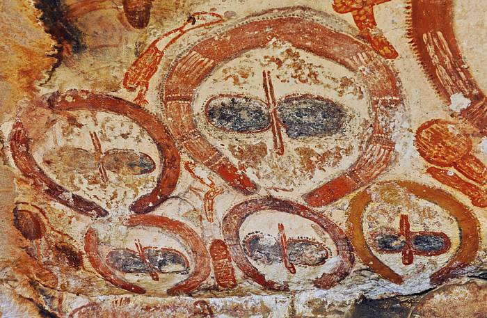 Aboriginal Rock Art - Wandjina Heads