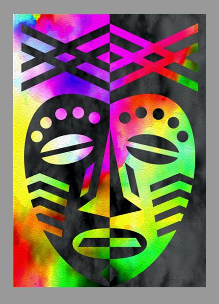 African Mask Design Lesson - Adapting your Design 2