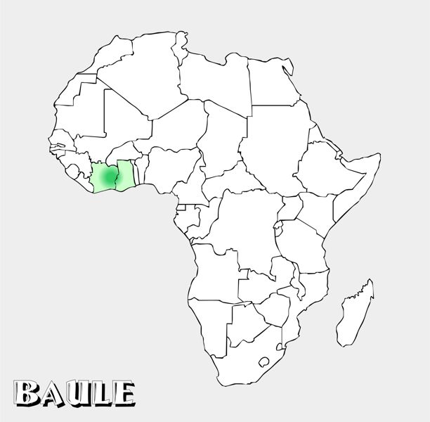 Baule Territory Map