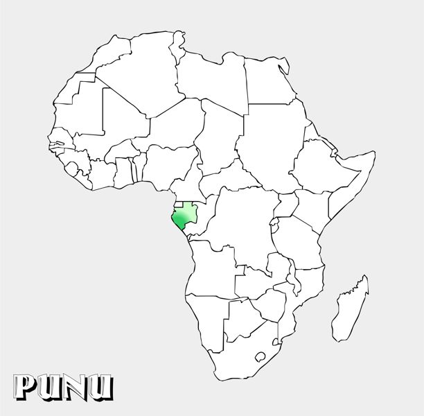 Punu Territory Map