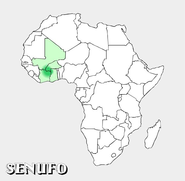 Senufo Territory Map