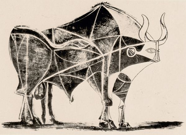 'Bull - plate 5', December 24, 1945 (lithograph)