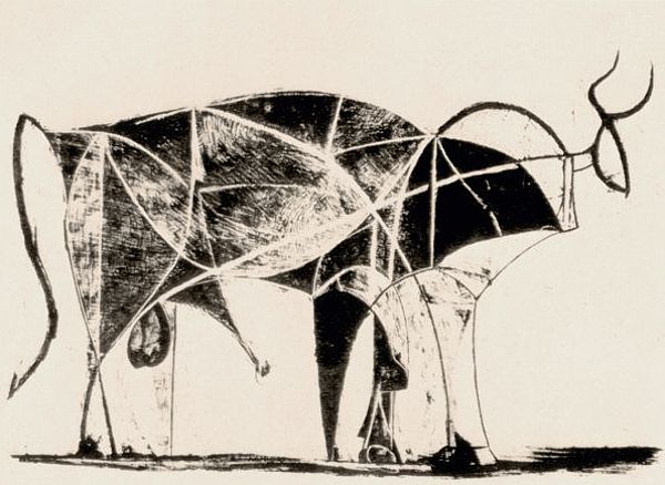 'Bull - plate 6', December 26, 1945 (lithograph)