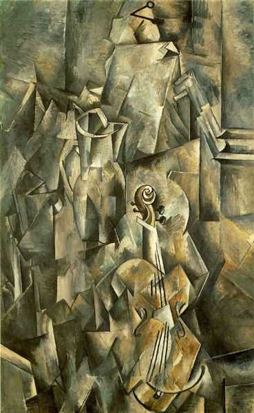 'Violin and Jug', 1910 (oil on canvas) 
