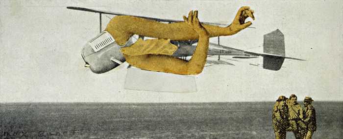 Max Ernst (1891-1976) - 'Murdering Airplane' 1920 (photomontage)