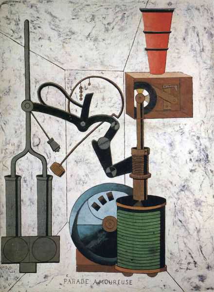 Francis Picabia (1879-1953) - 'Love Parade' 1917 (oil on cardboard)