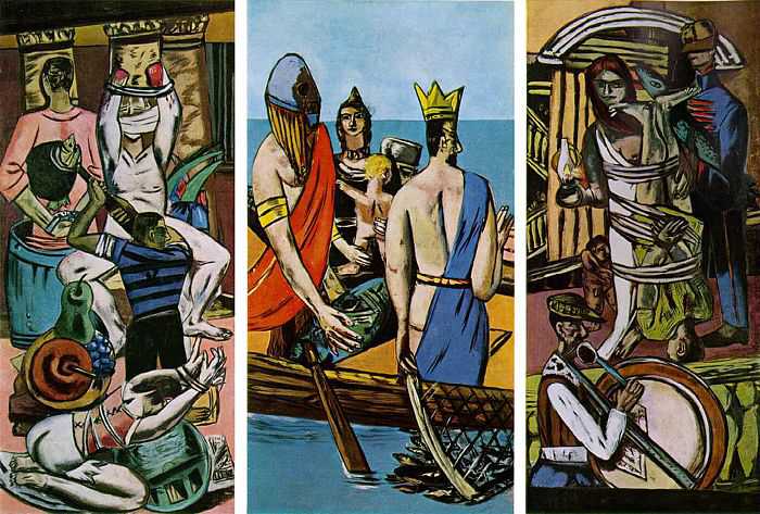MAX BECKMANN (1884-1950) 'The Departure', 1932-33 (triptych - oil on canvas)