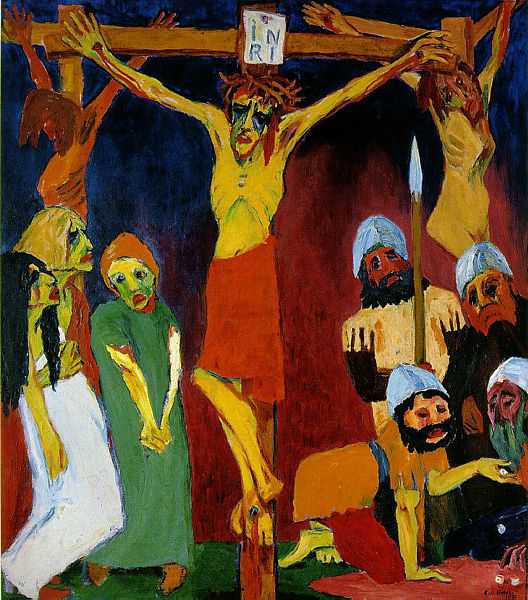 EMILE NOLDE (1867-1956) Crucifixion, 1912 (oil on canvas)