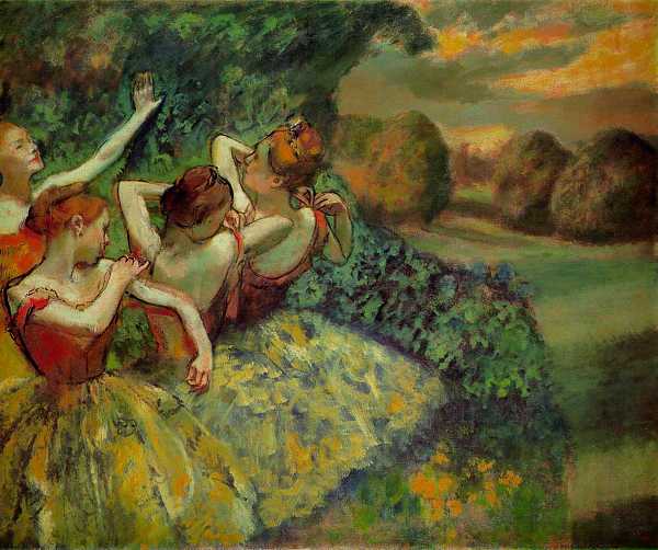 'Four Dancers', 1899 (oil on canvas)