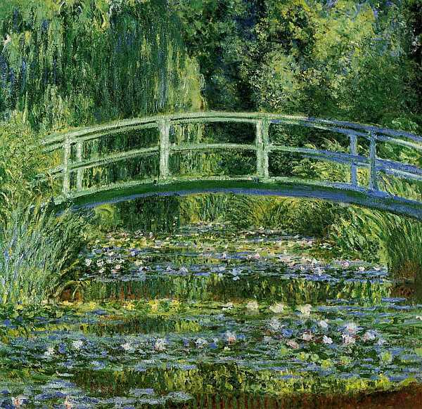 'Waterlilies and Japanese Bridge', 1899 (oil on canvas)