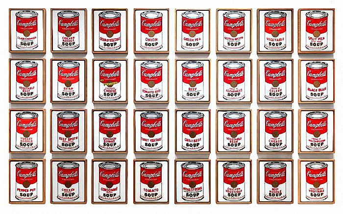 ANDY WARHOL (1928-1987) ‘32 Campbell's Soup Cans’, 1962 ( synthetic polymer paint on canvas)