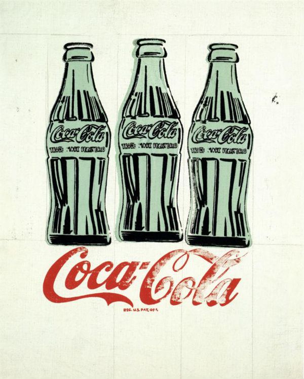 ANDY WARHOL (1928-1987) ‘Three Coke Bottles’, 1962 ( silkscreen, ink, and graphite on linen)