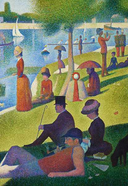 Detail from 'A Sunday Afternoon on the Île de la Grande Jatte', 1884 (oil on canvas)