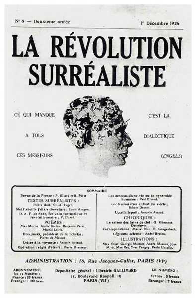 Cover of La Révolution Surréaliste (December 1926)
