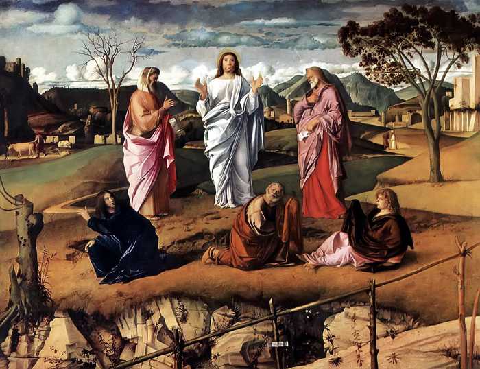 GIOVANNI BELLINI (1430-1516) 'The Transfiguration of Christ', 1480 (oil on panel) 