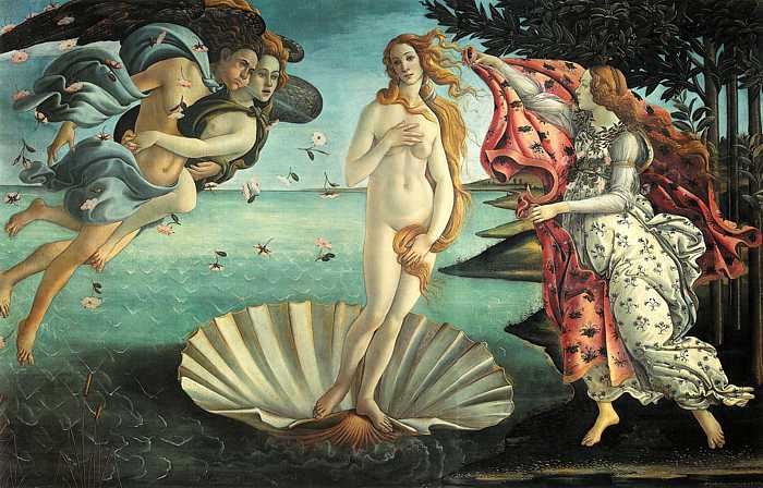 SANDRO BOTTICELLI (1445-1510) 'The Birth of Venus', 1484-86 (tempera and oil on a poplar panel) 