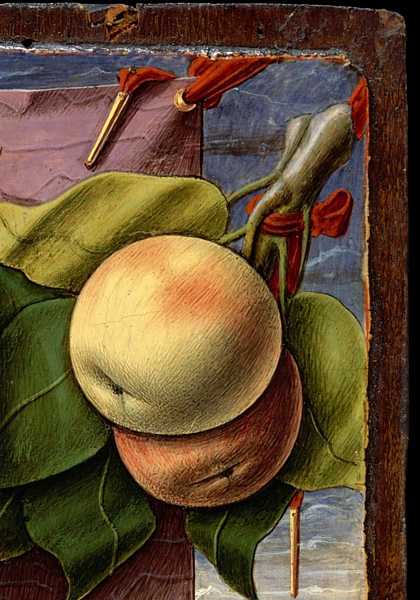 CARLO CRIVELLI (1435- 1495) Detail from 'Madonna and Child', c.1480 (egg tempera on a wooden panel)