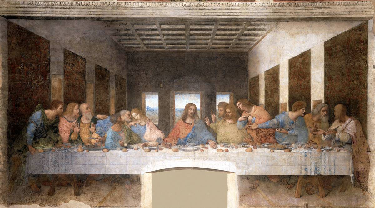 Leonardo da Vinci (1452-1519) 'The Last Supper', 1495-98 (tempera on gesso)