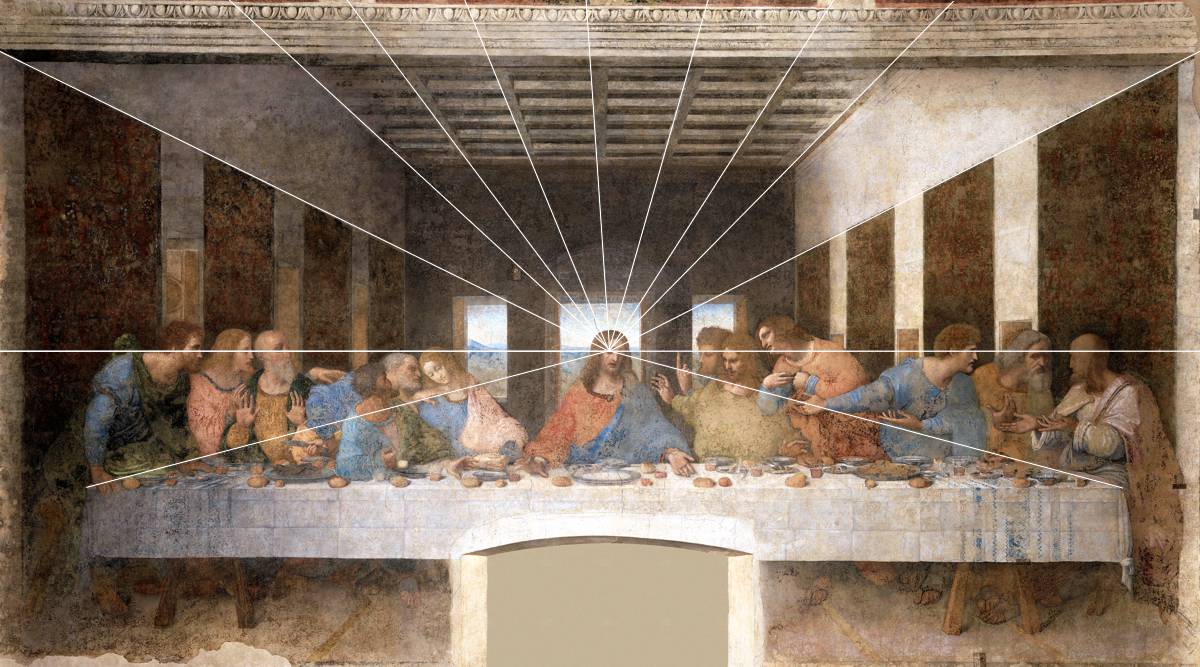 LEONARDO DA VINCI (1452-1519) 'The Last Supper', 1495-97 (tempera and oil glaze)