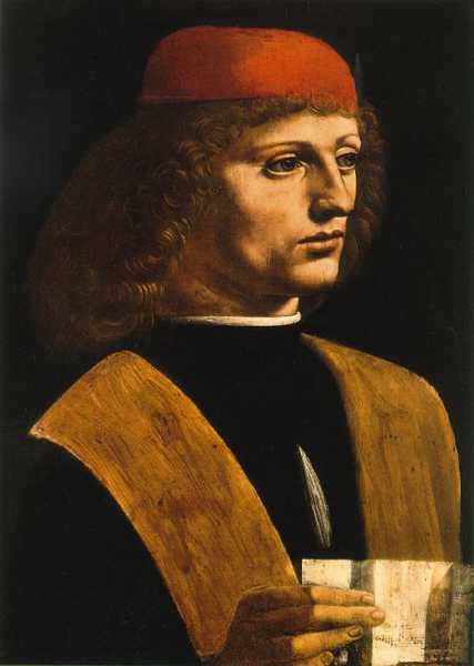 LEONARDO DA VINCI (1452-1519) 'The Musician', 1488-90 (oil and tempera on panel)