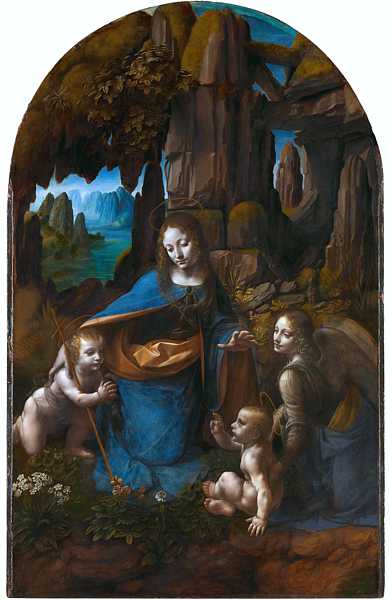 LEONARDO DA VINCI (1452-1519) 'The Virgin of the Rocks', 1483-85 (oil on poplar panel)