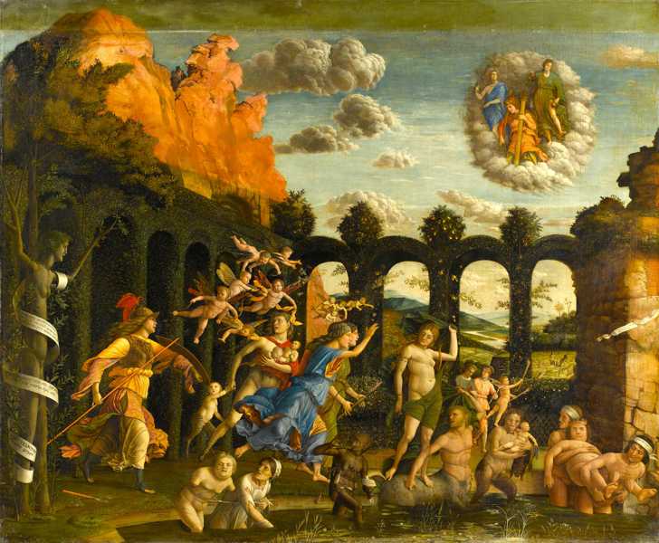 ANDREA MANTEGNA (1431-1506) 'The Triumph of the Virtues', 1502 (tempera on canvas) 