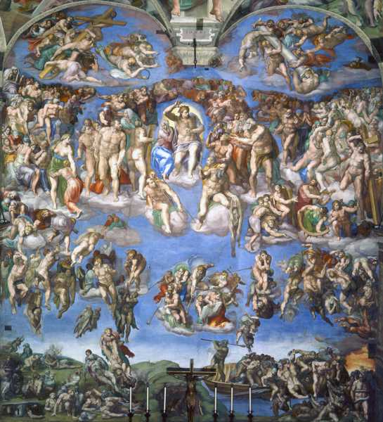 MICHELANGELO BUONARROTI (1475-1564) The 'Last Judgement', 1536-41 (fresco) 