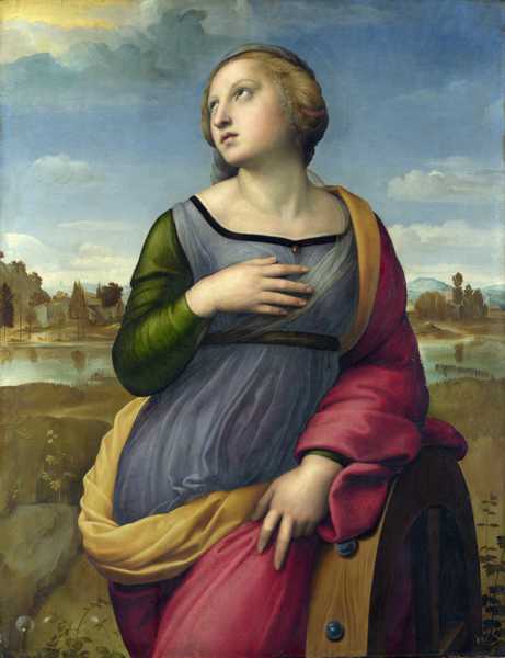 Raphael (c.1483-1520) 'Saint Catherine of Alexandria', c.1508 (oil on panel) 