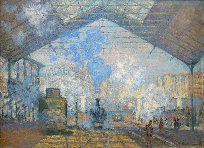 CLAUDE MONET (1840 -1926) 'La Gare St. Lazare', 1877 (oil on canvas)  