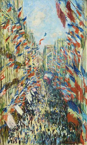 'La Rue Montorgueil', (1878) by Claude Monet