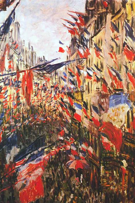 CLAUDE MONET (1840 -1926) 'La Rue Saint-Denis. Celebration of June 30', 1878. (oil on canvas)  