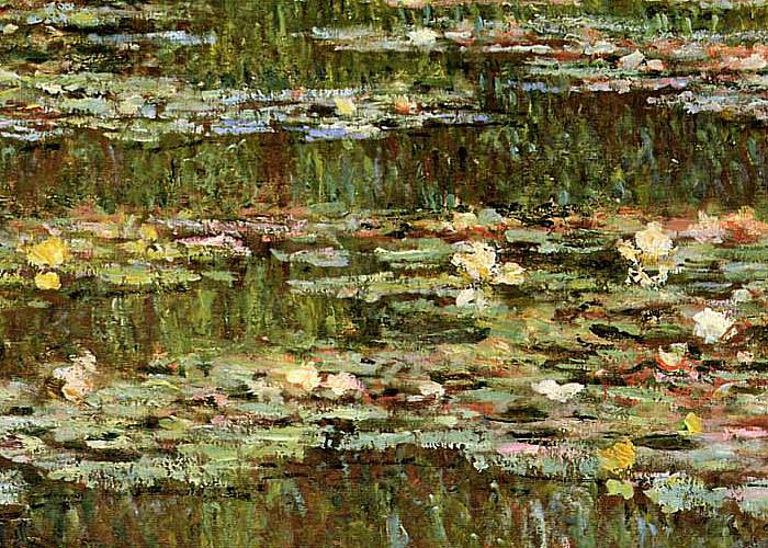 CLAUDE MONET (1840 -1926) Detail from 'The Water Lily Pond: Green Harmony', 1899 (oil on canvas) 