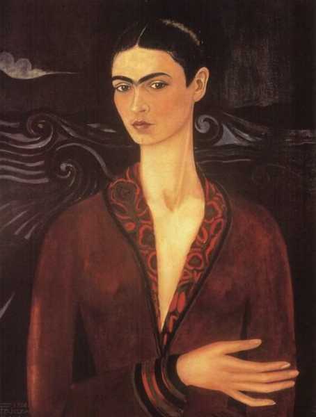 'Self Portrait in a Velvet Dress', 1926 (oil on canvas)