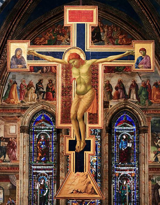 GIOTTO (c.1267-1337) Crucifix from the Basilica of Santa Maria Novella, (1290-1300.)