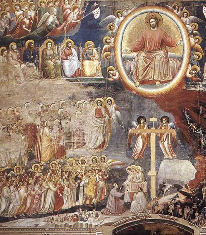 GIOTTO (c.1267-1337) Detail of the Saved Souls from The Last Judgement (1304-06)