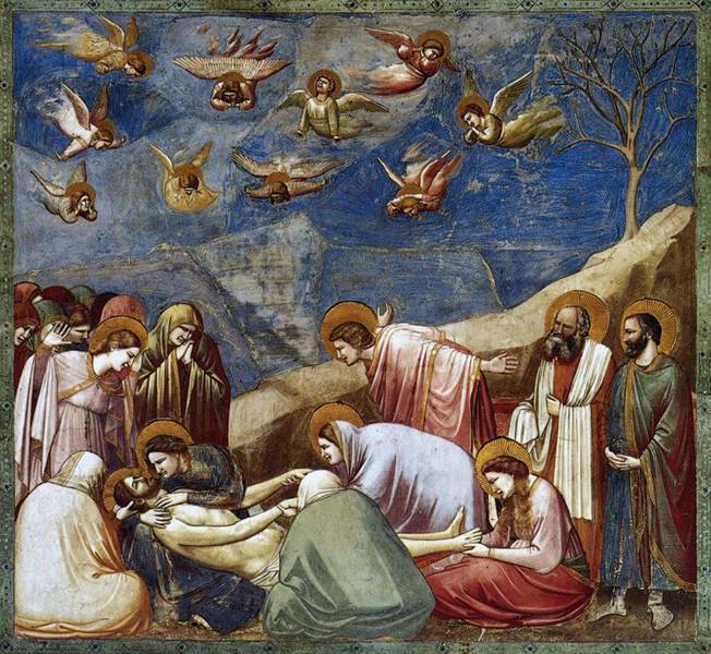 GIOTTO (c.1267-1337) 'The Lamentation over the Dead Christ', 1304-06 (fresco)